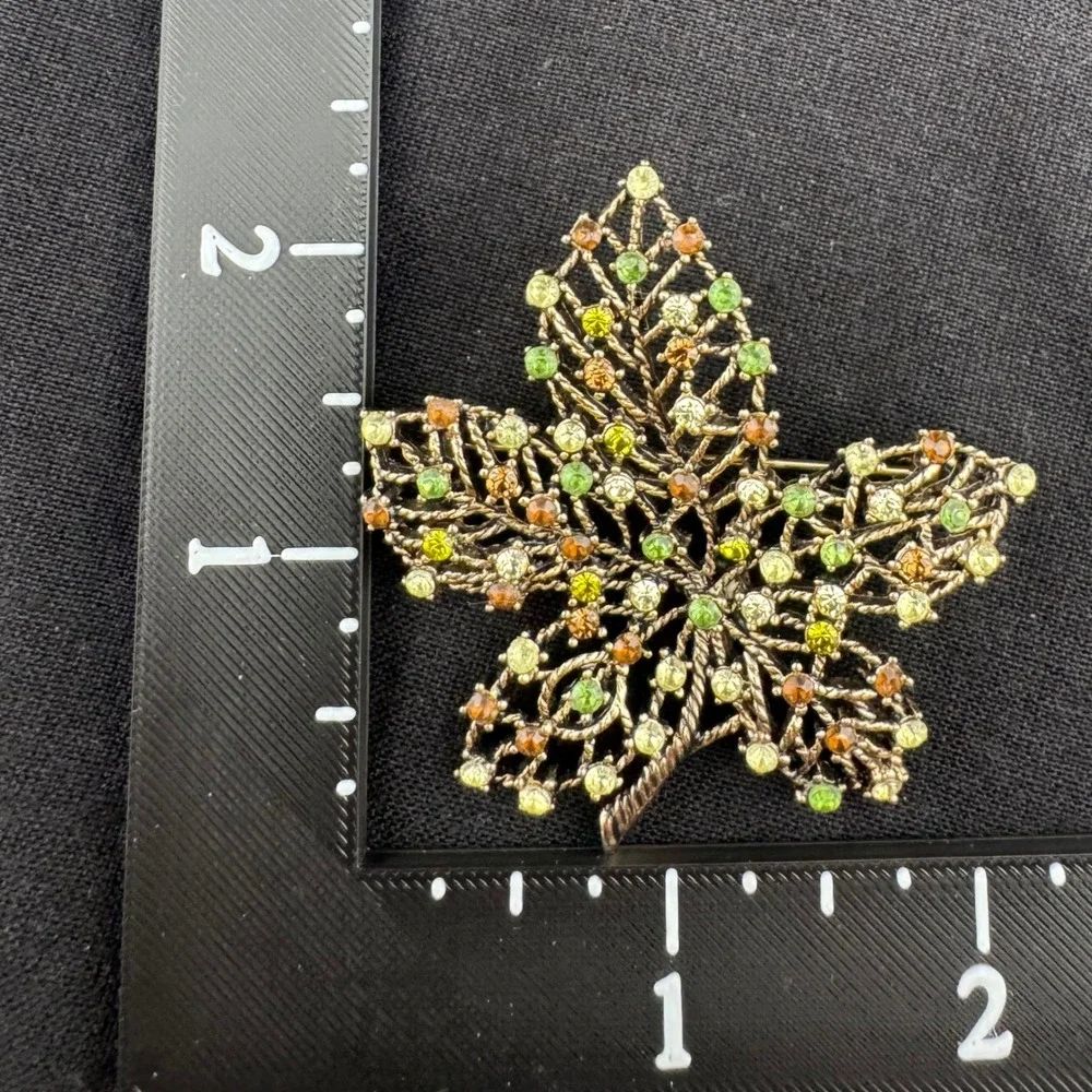 Vintage Brooch Lot Monet JJ Signed Rhinestone Pearl Flower Butterfly Leaf READ